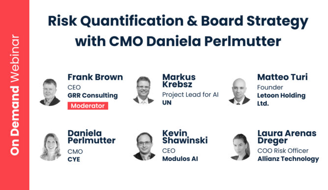 Risk Quantification & Board Strategy with CMO Daniela Perlmutter